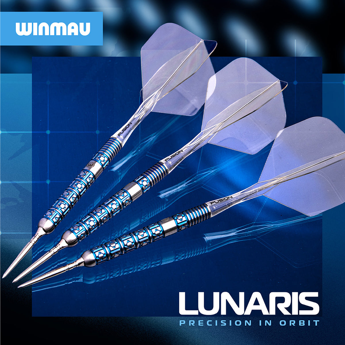 Winmau Lunaris Switch Darts - Stahlspitze - 90% Tungsten - Parallel