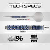 Winmau Lunaris Switch Darts - Stahlspitze - 90% Tungsten - Parallel