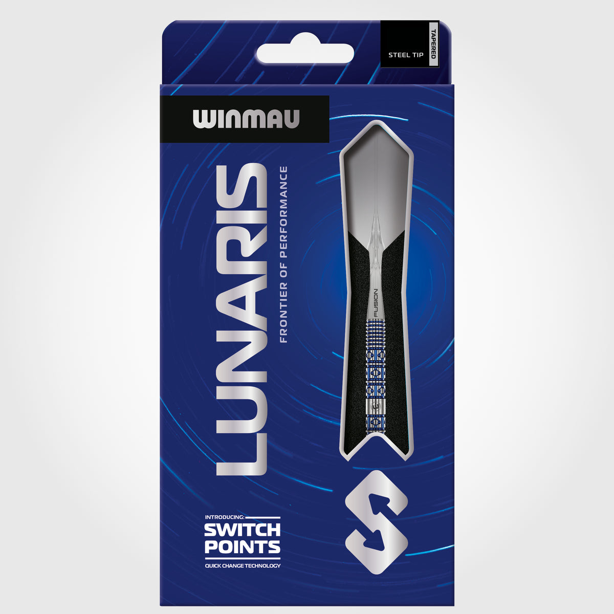 Winmau Lunaris Switch Darts - Stahlspitze - 90% Tungsten - Verjüngt
