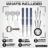 Winmau Lunaris Switch Darts - Stahlspitze - 90% Tungsten - Verjüngt