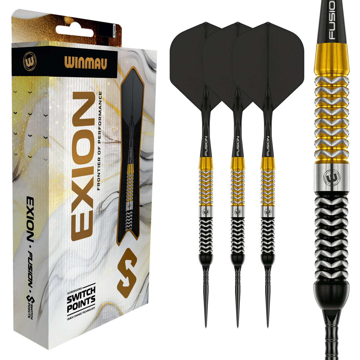 Winmau Exion Switch Darts - Stahlspitze - 90% Tungsten - Parallel