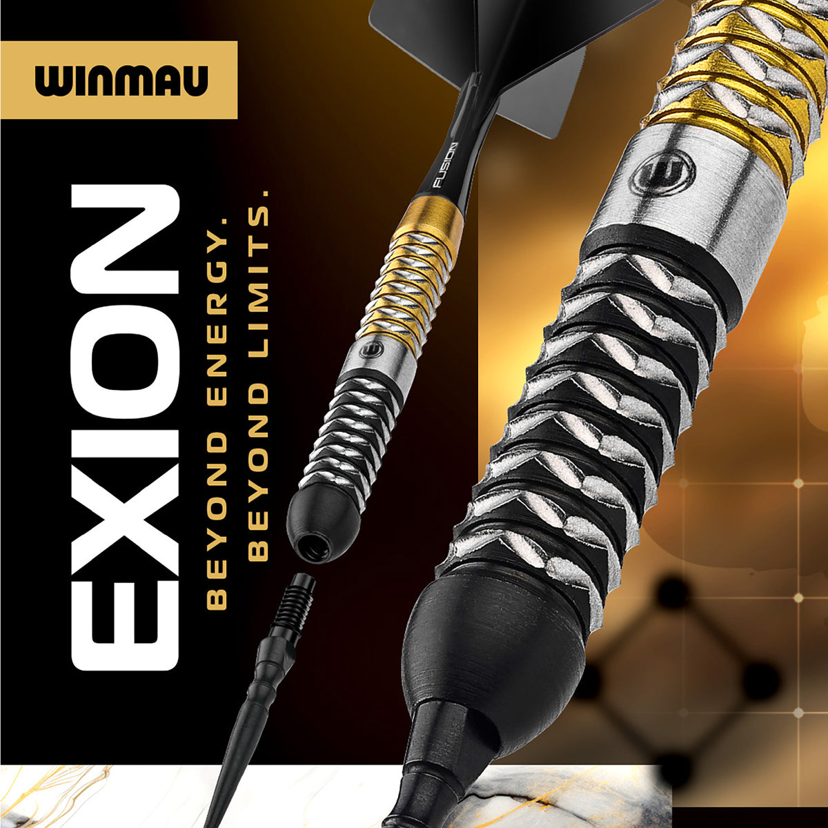 Winmau Exion Switch Darts - Stahlspitze - 90% Tungsten - Parallel