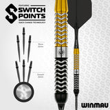 Winmau Exion Switch Darts - Stahlspitze - 90% Tungsten - Parallel
