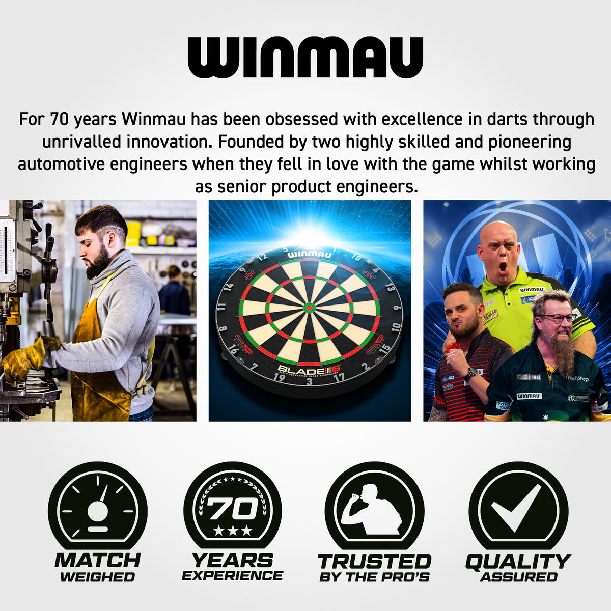 Winmau Fornax Switch Darts - Stahlspitze - 90% Tungsten - Parallel