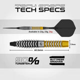 Winmau Exion Switch Darts - Stahlspitze - 90% Tungsten - Torpedo