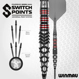 Winmau Fornax Switch Darts - Stahlspitze - 90% Tungsten - Torpedo