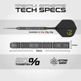 Winmau Michael van Gerwen Switch Darts - Stahlspitze - 90% Tungsten - Signature