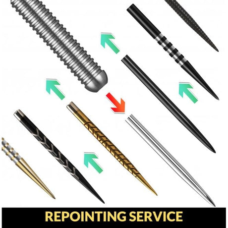 FREE Repointing Service for New Points when buying New Darts