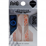 *Condor AXE Dart Flights - Standard - Footprint Bear - White & Orange