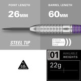 Target Luke Littler Darts - Stahlspitze - Messing