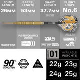 Target Bolide Envy Darts - Stahlspitze - 90% Tungsten - 01