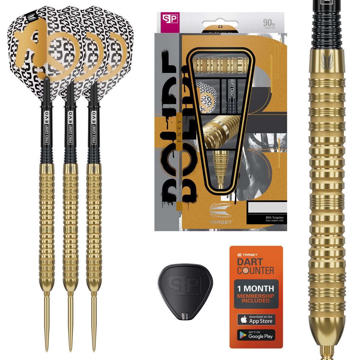 Target Bolide Envy Darts - Stahlspitze - 90% Tungsten - 04