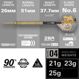 Target Bolide Envy Darts - Stahlspitze - 90% Tungsten - 04