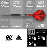 Target Shift Darts - Stahlspitze - 90% Tungsten