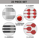 Target Shift Darts - Stahlspitze - 90% Tungsten