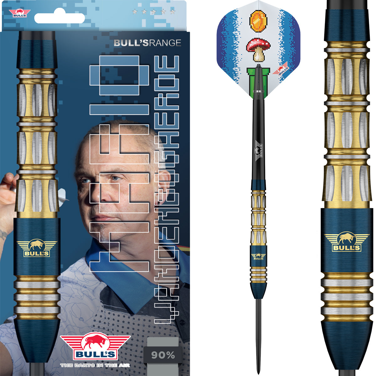 Bulls Mario Vandenbogaerde Darts - Stahlspitze - 90% Tungsten - E3