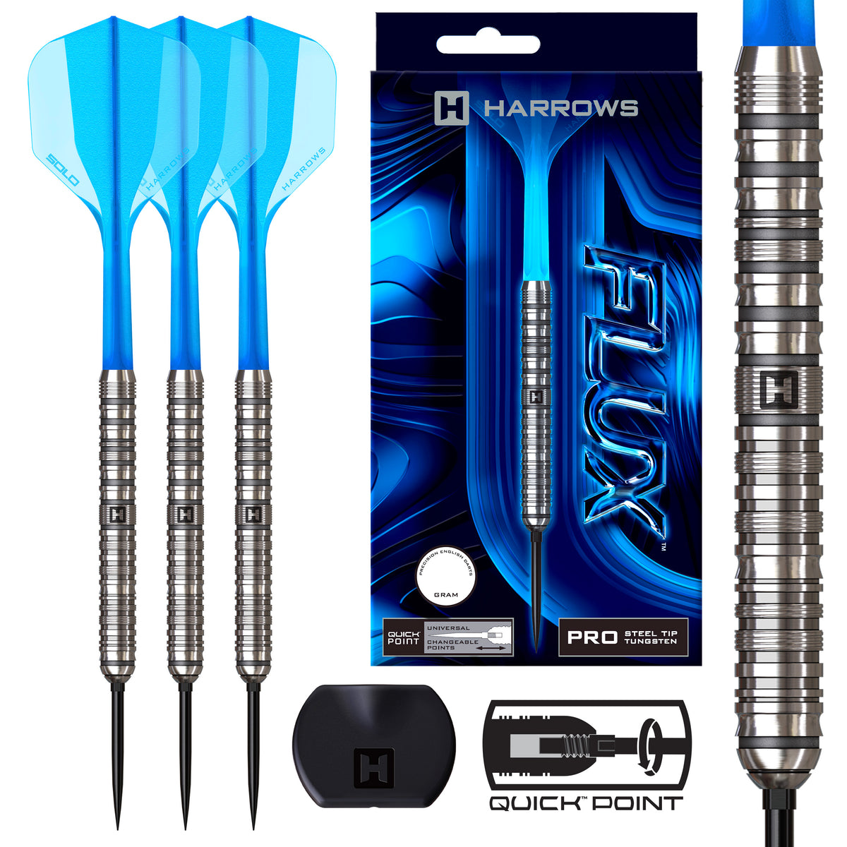 Harrows Flux Darts - Stahlspitze - Pro Tungsten