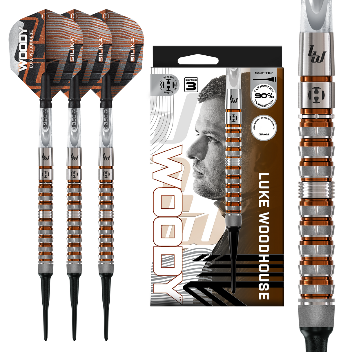 Harrows Luke Woodhouse Darts - Welche Spitze - 90% Tungsten - Serie 3