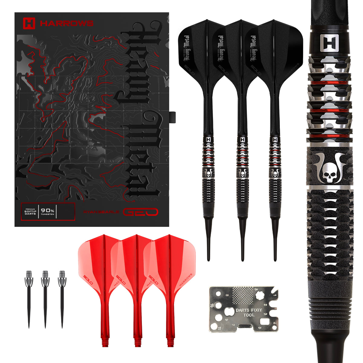 Harrows Ryan Searle Darts - Welche Spitze - 90% Tungsten - Geo