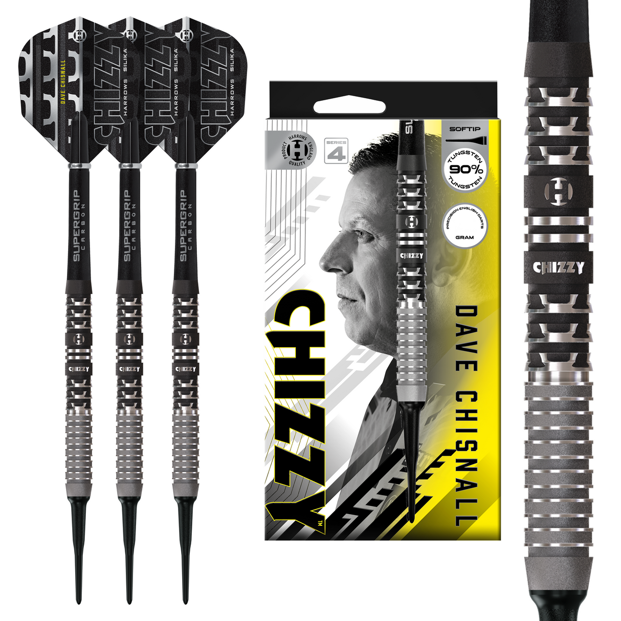 Harrows Dave Chisnall Darts - Welche Spitze - 90% Tungsten - Serie 4
