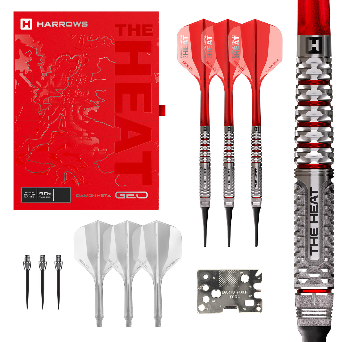 Harrows Damon Heta Darts - Welche Spitze - 90% Tungsten - Geo