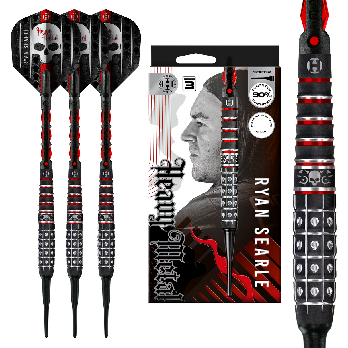 Harrows Ryan Searle Darts - Welche Spitze - 90% Tungsten - Serie 3