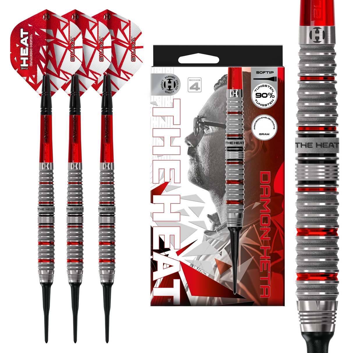 Harrows Damon Heta Darts - Welche Spitze - 90% Tungsten - Serie 4