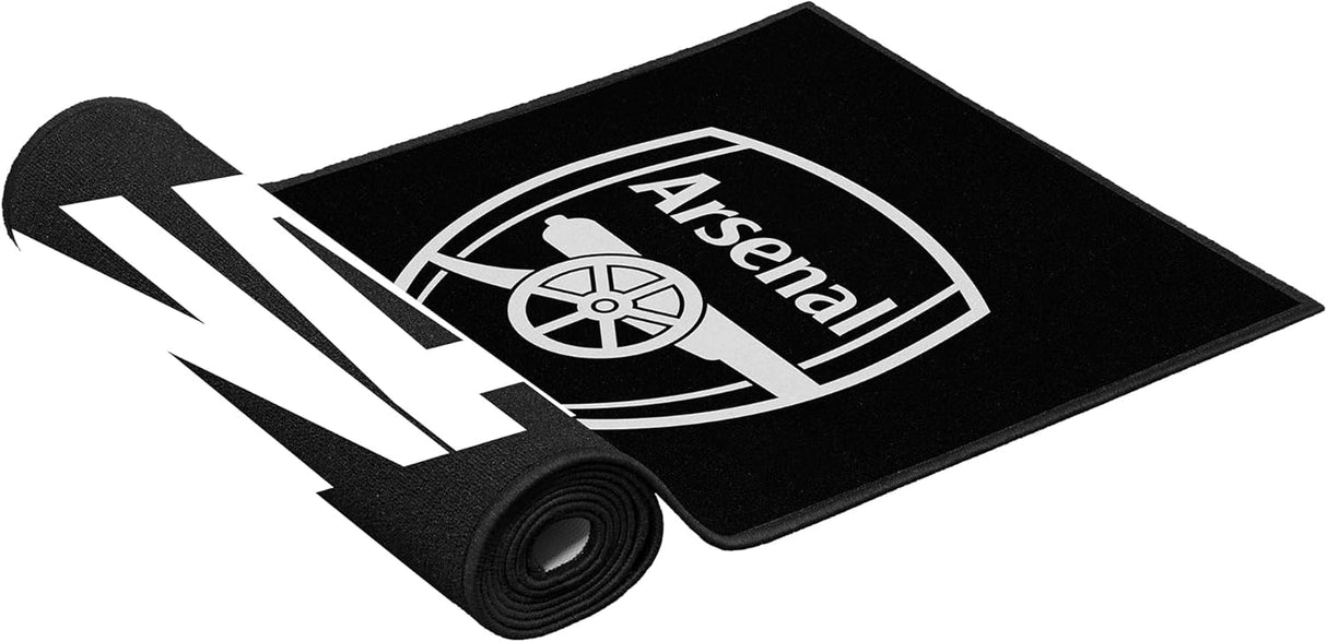 Arsenal FC Dartmatte – offiziell lizenziert – Teppich-Dartmatte – 290 cm x 60 cm – Schwarz – Gunners