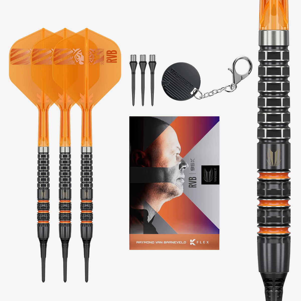 Target Raymond van Barneveld Darts - Welche Spitze - 95% Tungsten - 95K