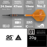 Target Raymond van Barneveld Darts - Welche Spitze - 95% Tungsten - 95K