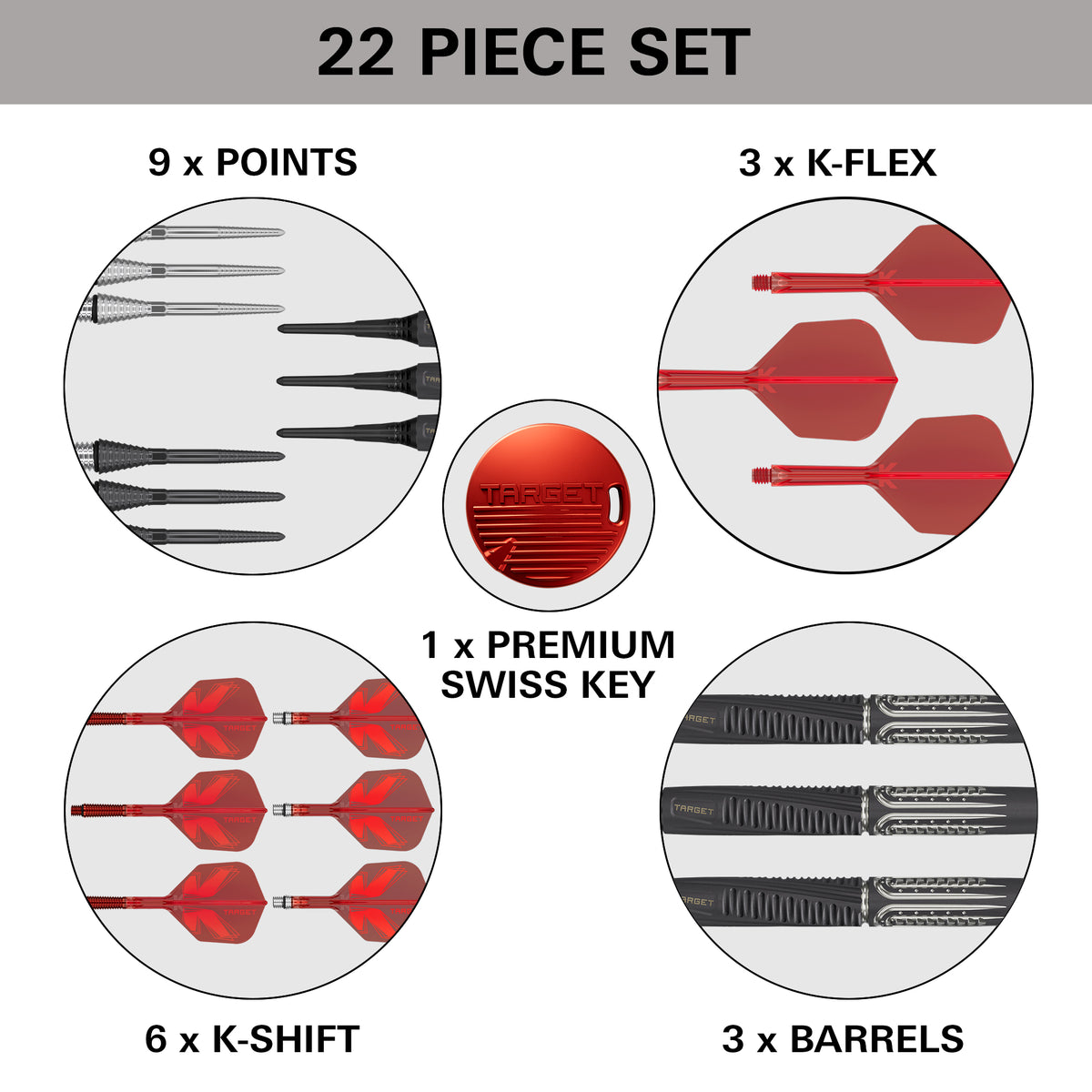 Target Shift Darts - Welche Spitze - 90% Tungsten