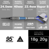 Target Phil Taylor Darts - Welche Spitze - 95% Tungsten - Power Chrono