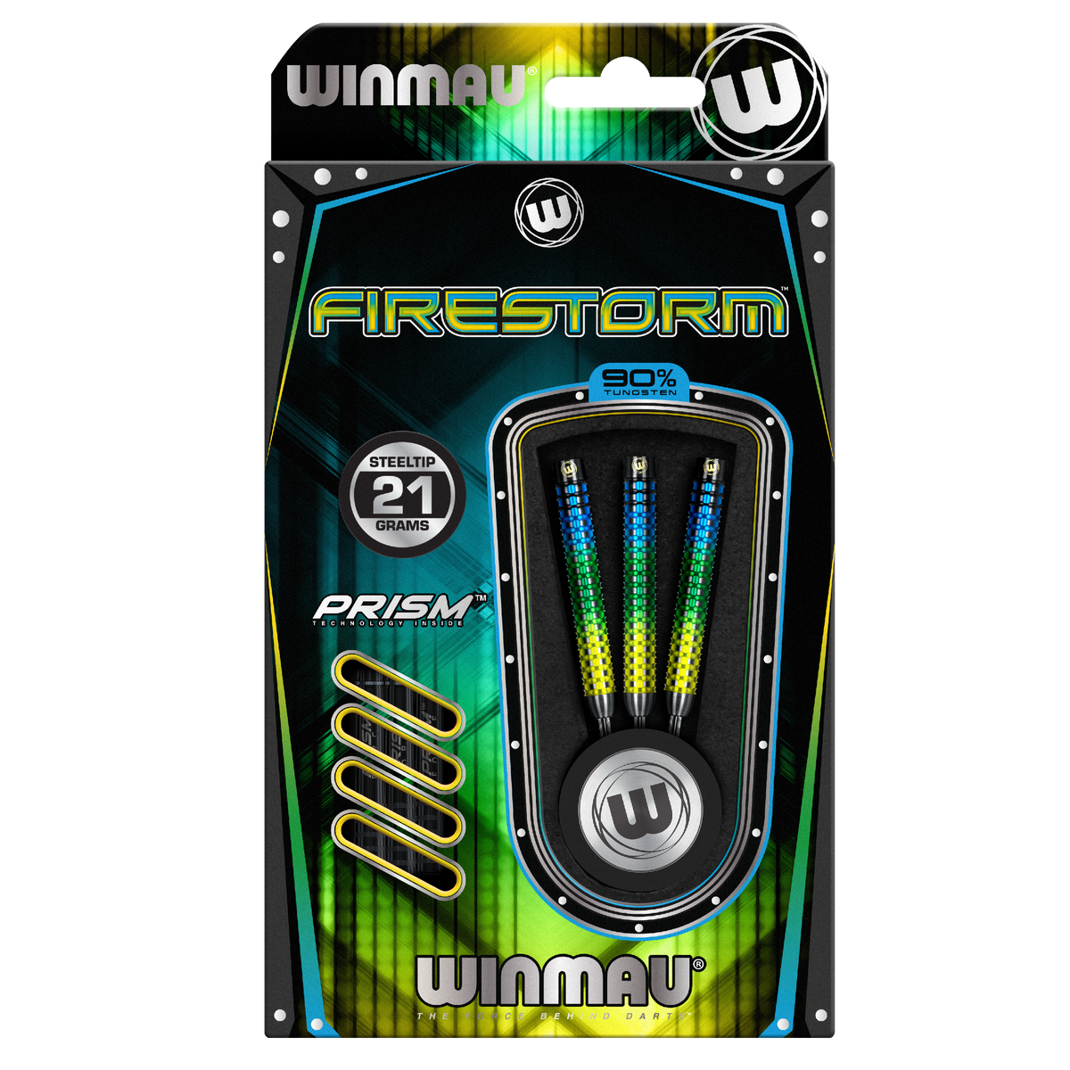 Winmau Firestorm Darts - Stahlspitze - 90% Tungsten