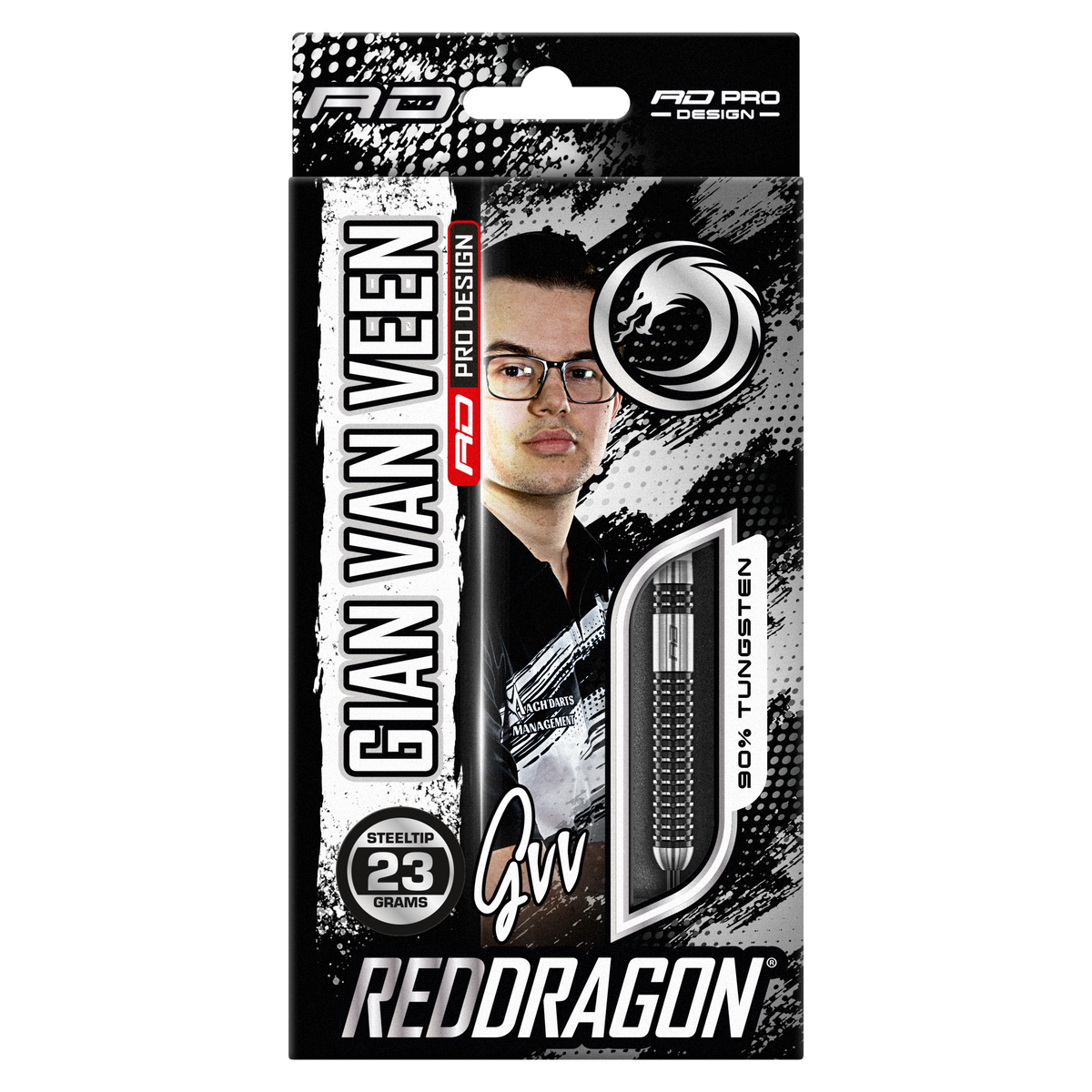 Red Dragon Gian van Veen Darts - Stahlspitze - 90% Tungsten - Axis SE