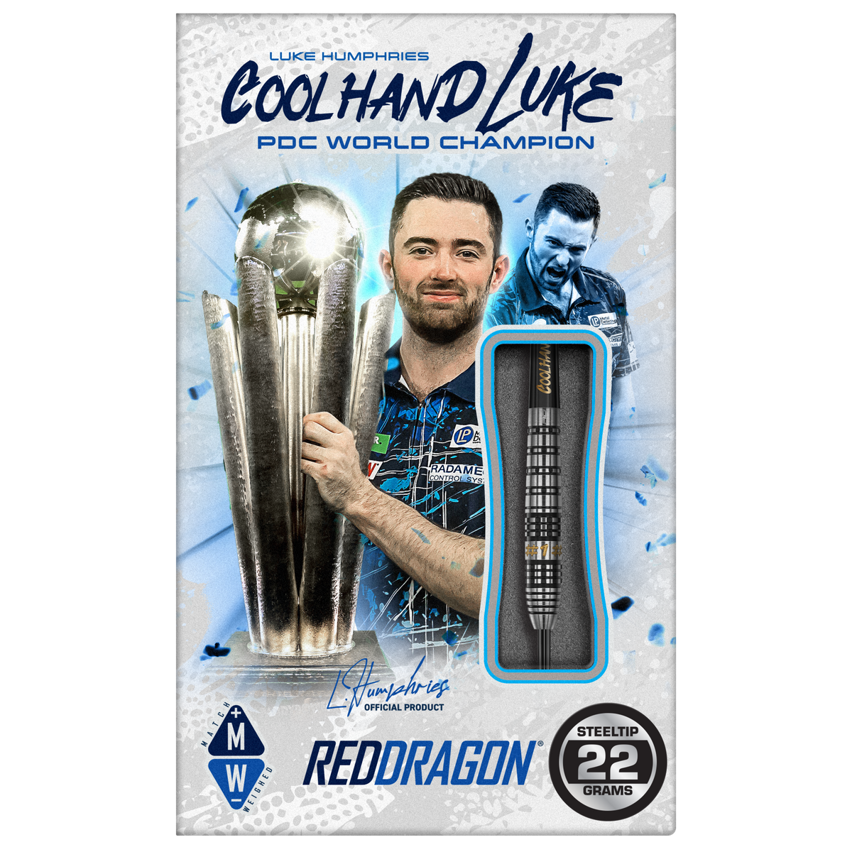 Red Dragon Luke Humphries Darts - Stahlspitze - 90% Tungsten - Prestige