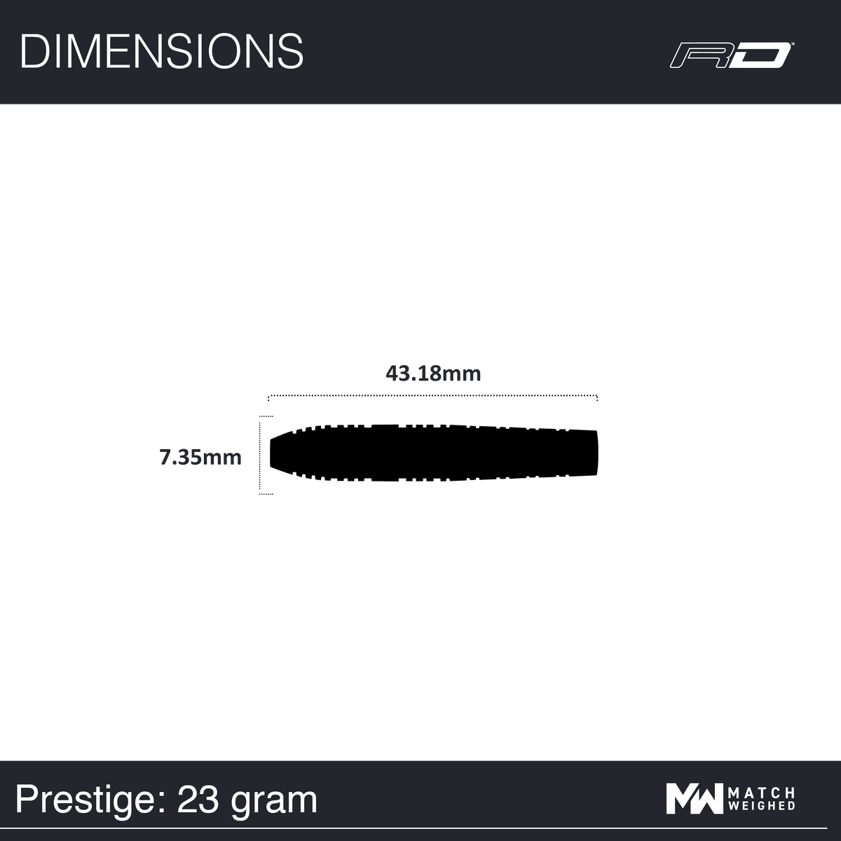 Red Dragon Luke Humphries Darts - Stahlspitze - 90% Tungsten - Prestige