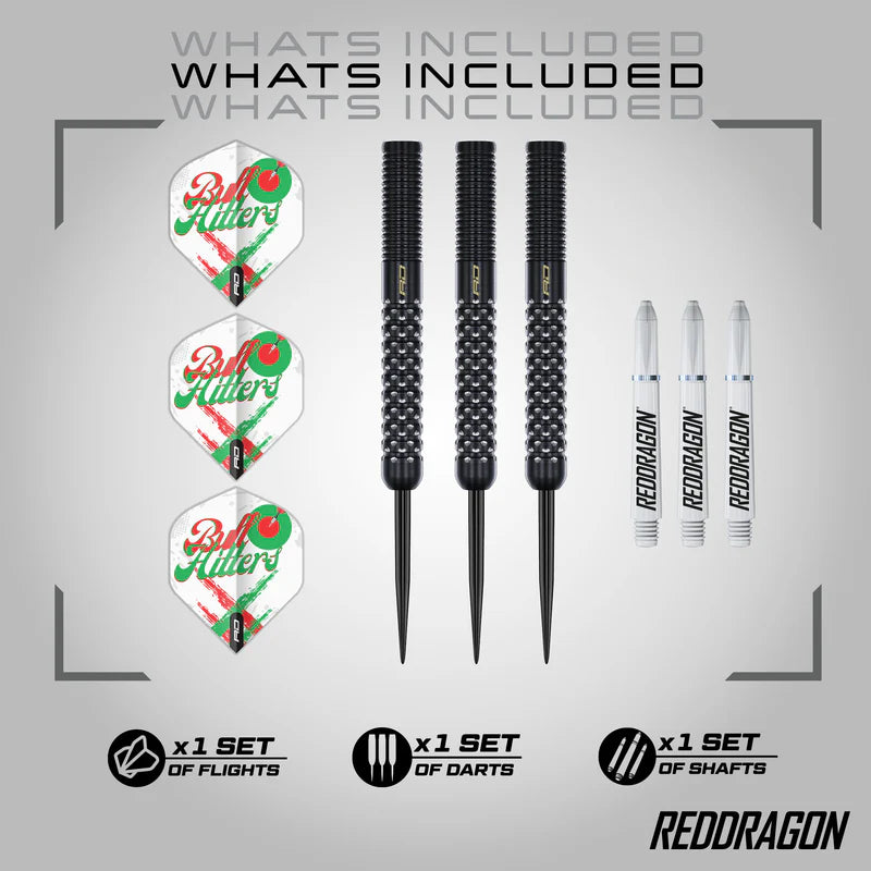 Red Dragon Bullhitters Darts - Stahlspitze - 90% Tungsten