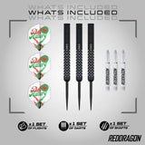 Red Dragon Bullhitters Darts - Stahlspitze - 90% Tungsten