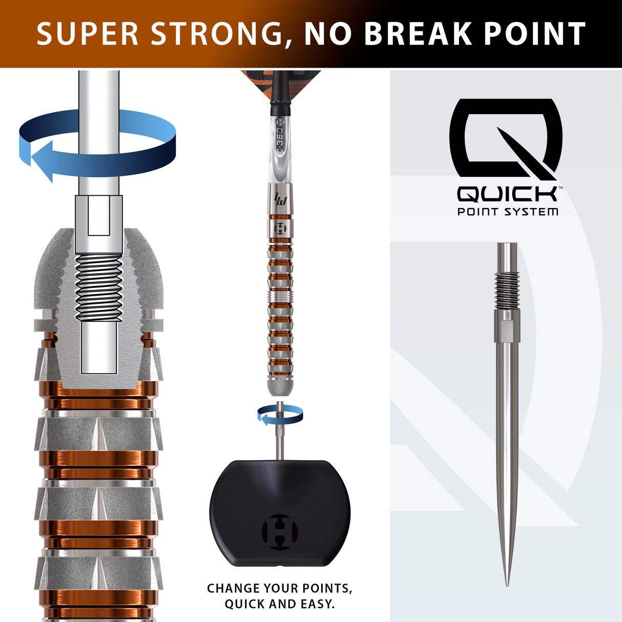 Harrows Luke Woodhouse Darts - Stahlspitze - 90% Tungsten - Serie 3