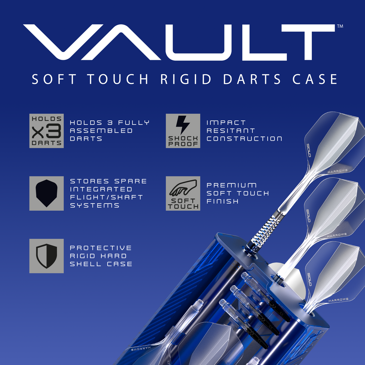 Harrows Vault Case - Hält ein komplettes Set Darts