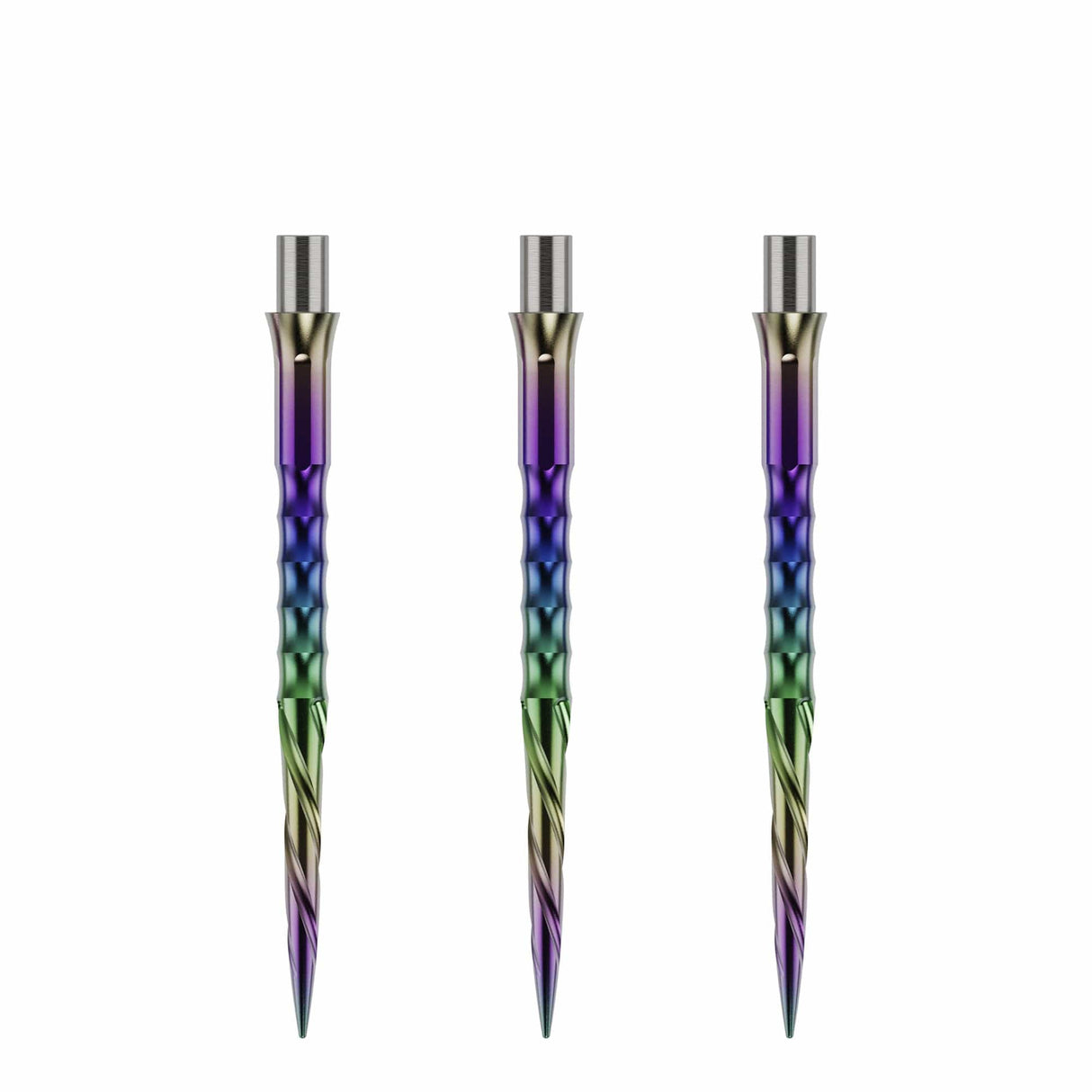 Caliburn Evo Dart Points - Spiro - No Lip - Rainbow