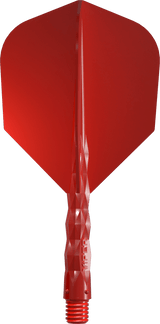 Viper Diamond Core Dart Flights - Moulded Flights & Shaft - Standard - Red