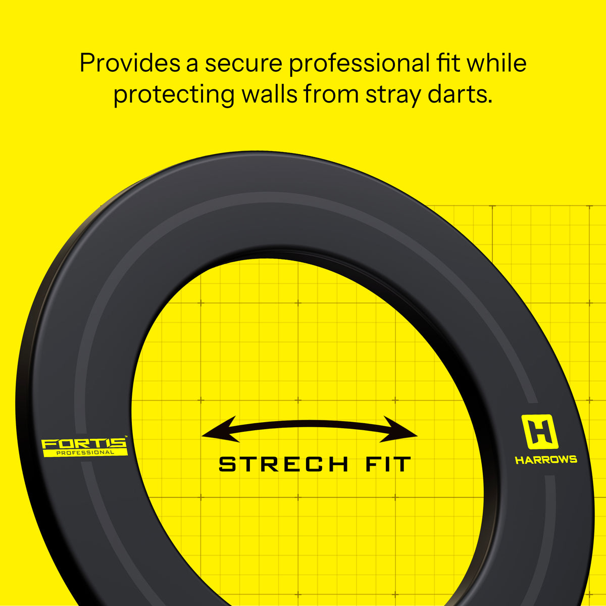 Harrows Dartboard Surround - Fortis - Gelb
