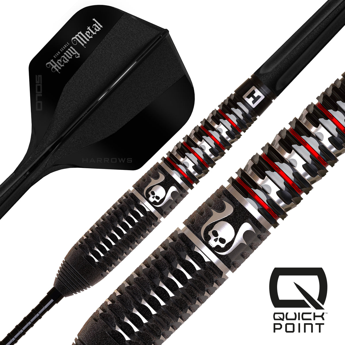Harrows Ryan Searle Darts - Stahlspitze - 90% Tungsten - Geo