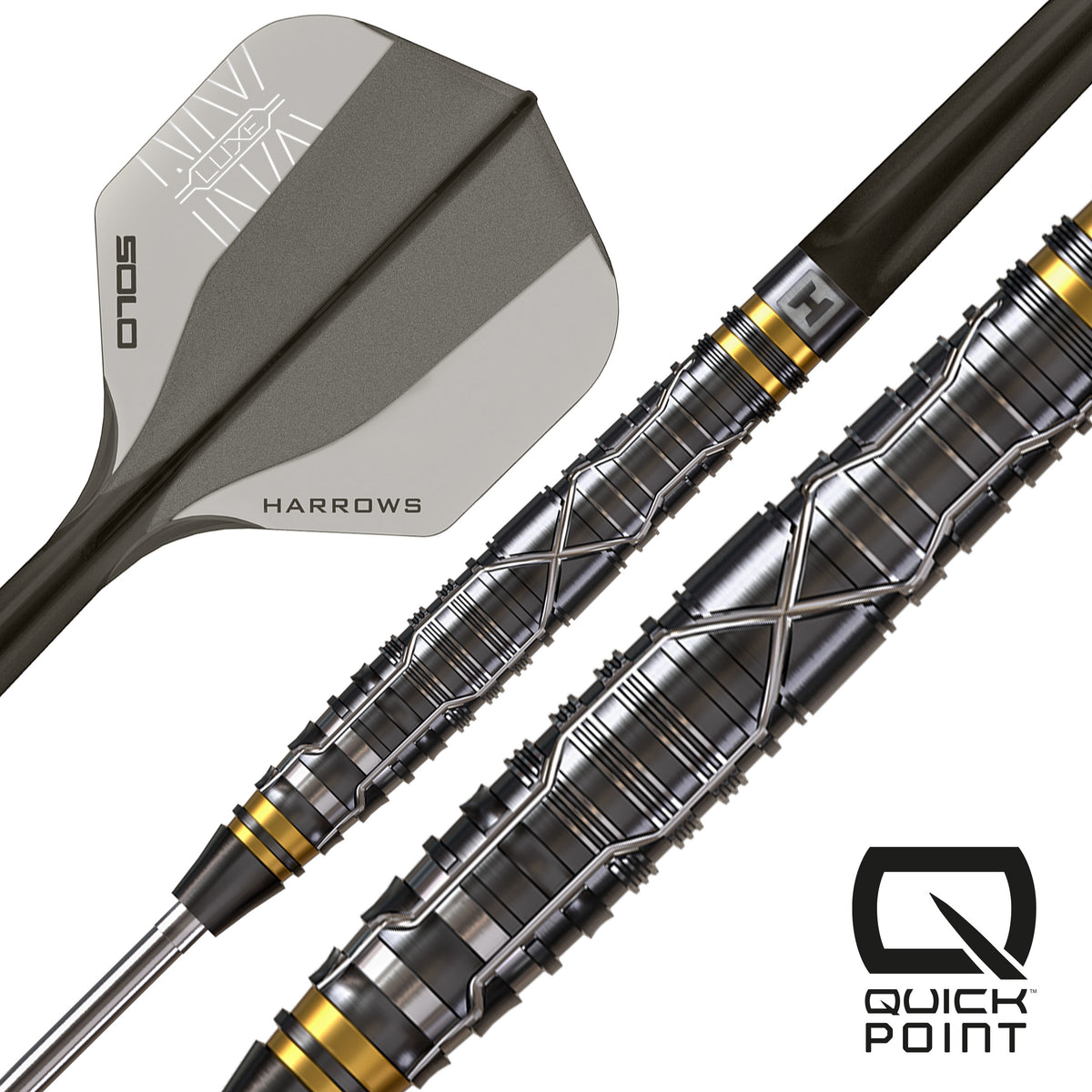Harrows NX Luxe Darts - Stahlspitze - 90% Tungsten - Verjüngt