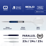 Harrows Geo Darts - Stahlspitze - 90% Tungsten - Geo 01