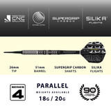 Harrows Dave Chisnall Darts - Welche Spitze - 90% Tungsten - Serie 4