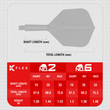 Target K-Flex Dart Flights - Press Start
