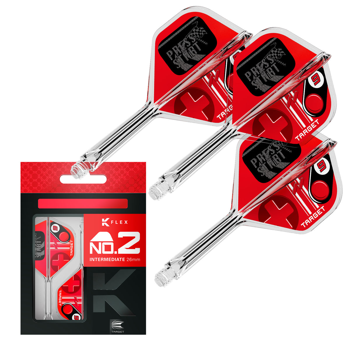 Target K-Flex Dart Flights - Press Start