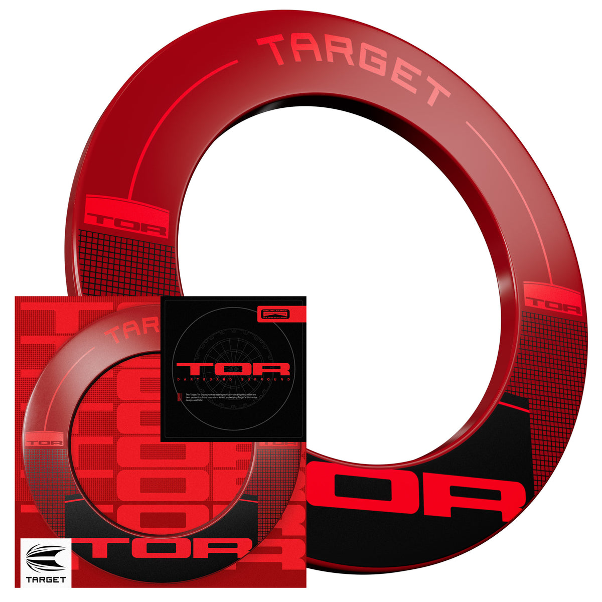 Target Tor Dartboard Surround - Rot